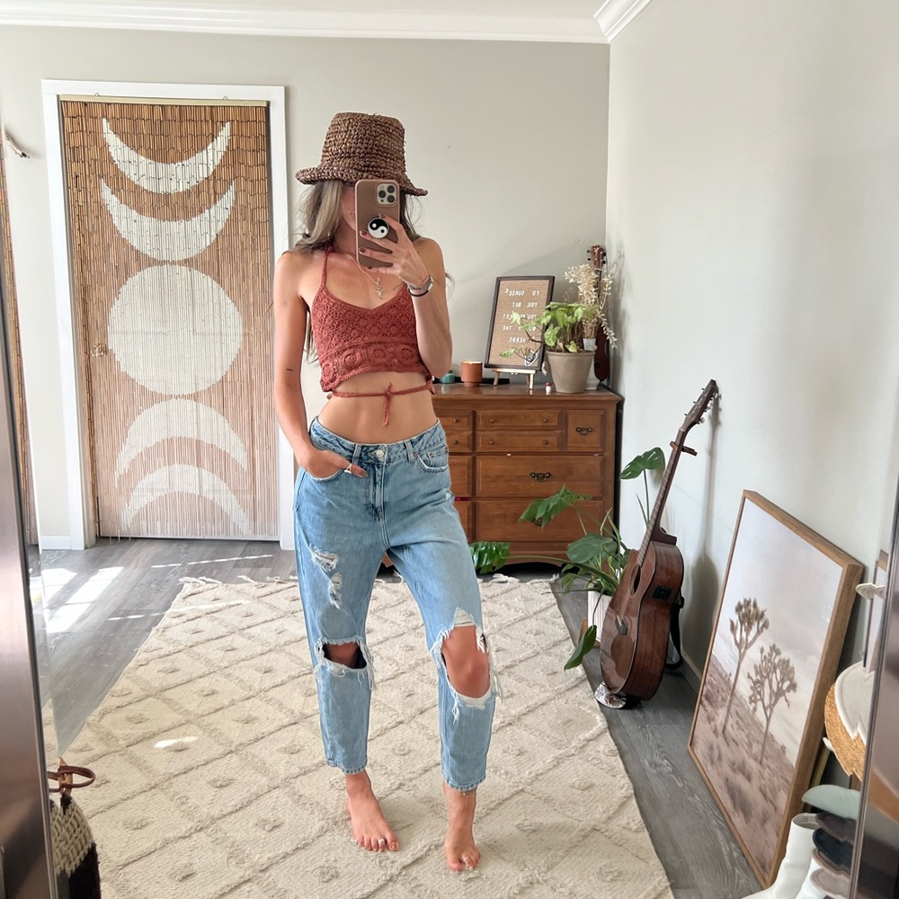 Topshop mom jeans